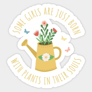 Girls with plants in their soul Sticker